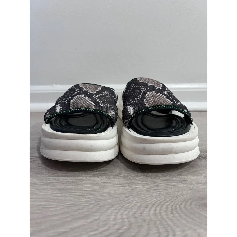 Franco Sarto‎ Vina-2 Snakeskin Platform Slide Sandals Womens 11 Animal Print Y2K